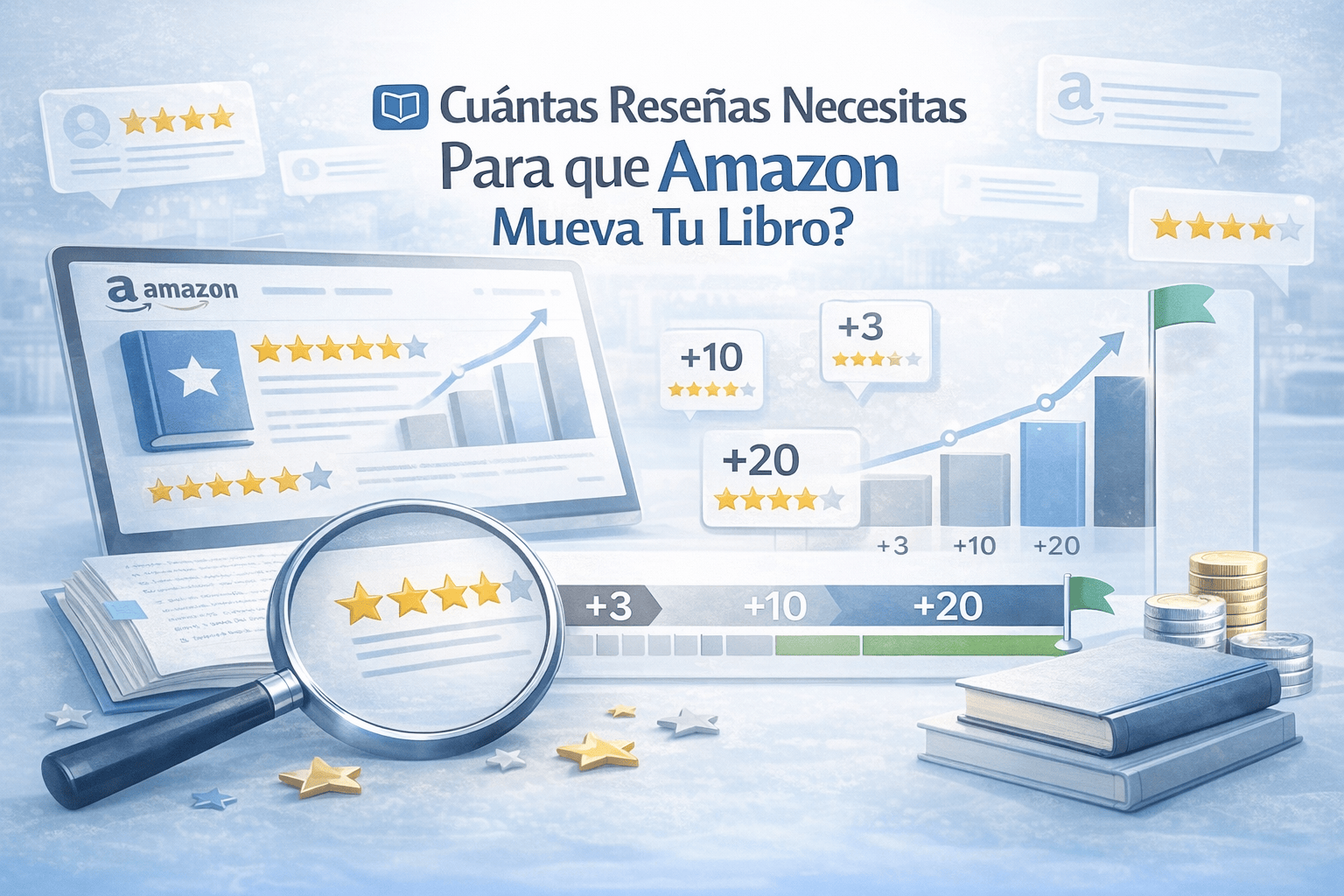 Cuántas reseñas necesitas realmente para que Amazon impulse tu libro