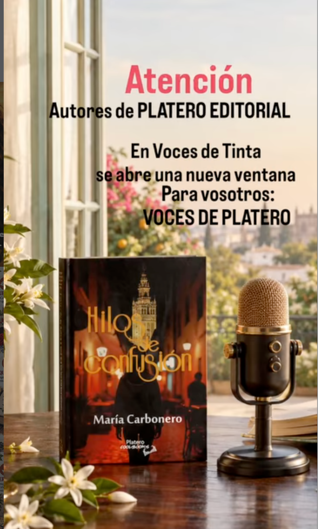 María Carbonero: la voz que escucha a los autores, ahora con su propia historia — "Duende"