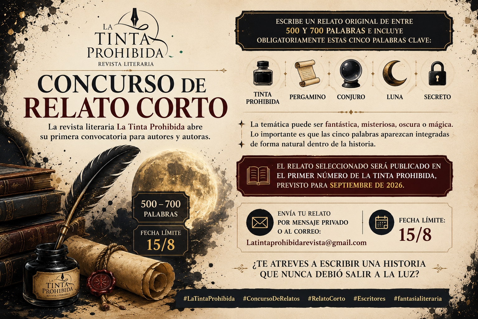 La Tinta Prohibida - Convocatoria